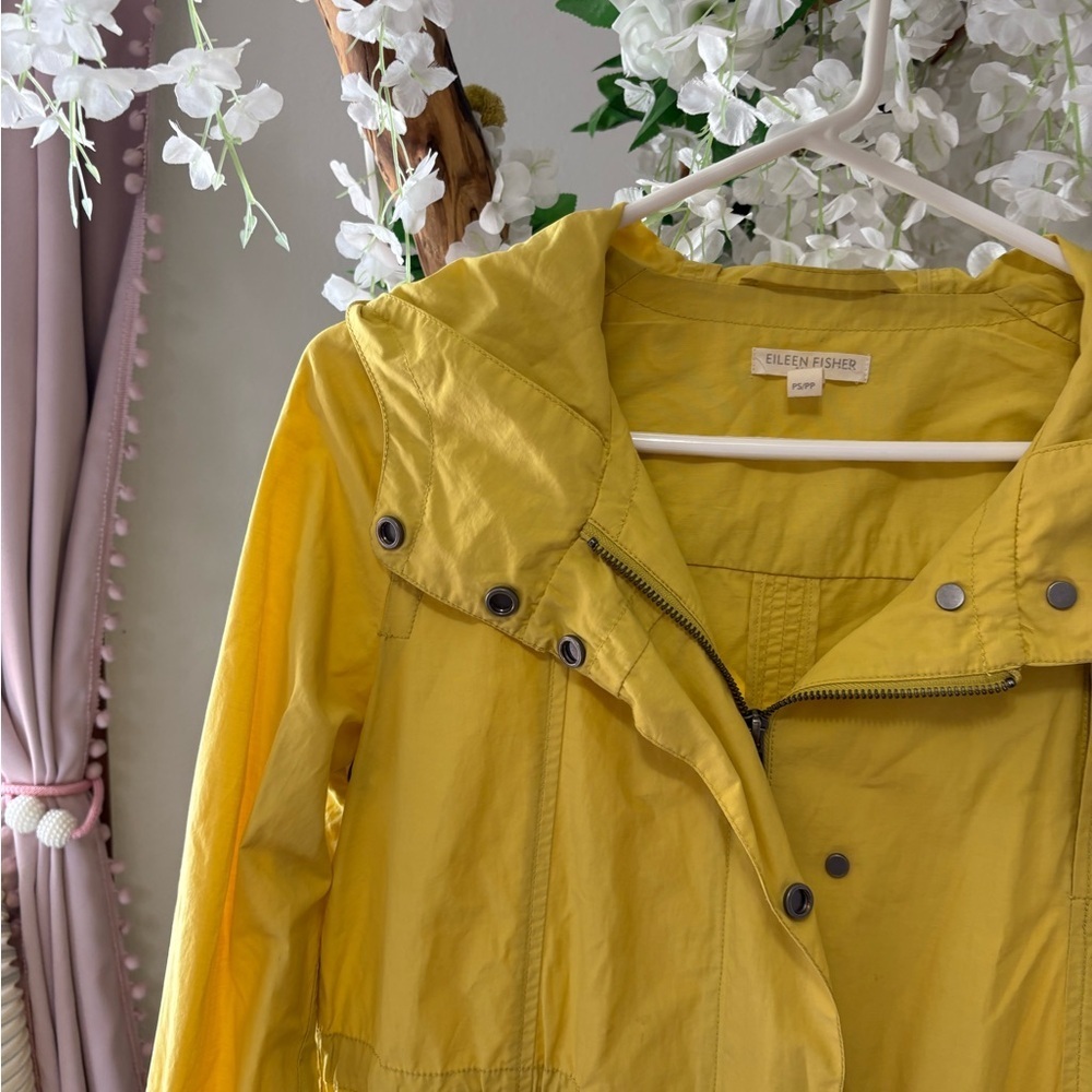 Eileen Fisher Women's Mustard Trench Coat 🌞 - Picture 4 of 9